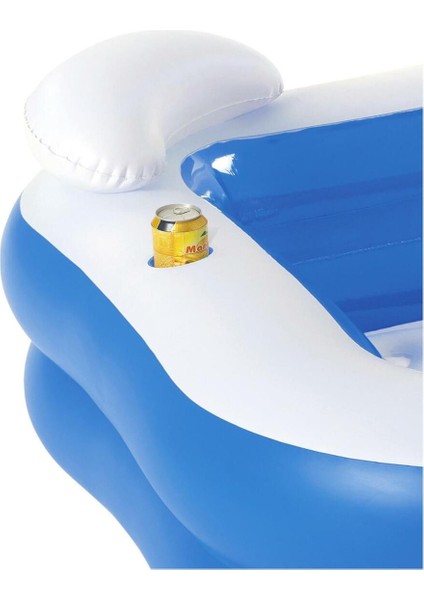 Büyük ve eğlenceli şişme havuz, pompa dahil değil, 213x206x69 cm, aile keyfi için ideal modelleri