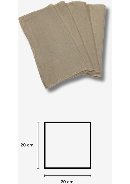 12'li Organik Müslin Bebek Ağız Mendili (20CM*20CM) fiyatları