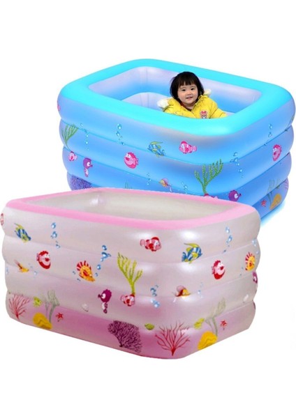 Derin dikdörtgen havuz 140x100x70 cm, rahat yüzme keyfi, sarı, 2+ yaş için ideal