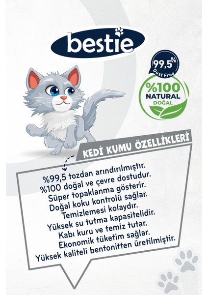 Aktif Karbonlu Topaklanan Kedi Kumu 10 Lt x 2 Adet fiyatları