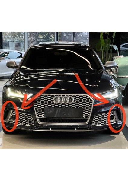 Audi A6 Rs6 Sis Farı Köşe Plastikleri