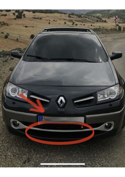 Renault Megane 2 Sis Farı Çerçevesi Orta Çıtası