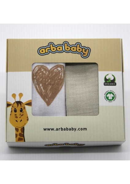 Organik Sertifikalı Müslin Bebek Ağız Mendili (18CM*18CM) Atm 21006