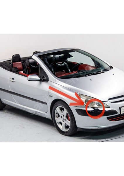 Peugeot 307 cc Far Yıkama Kapakları