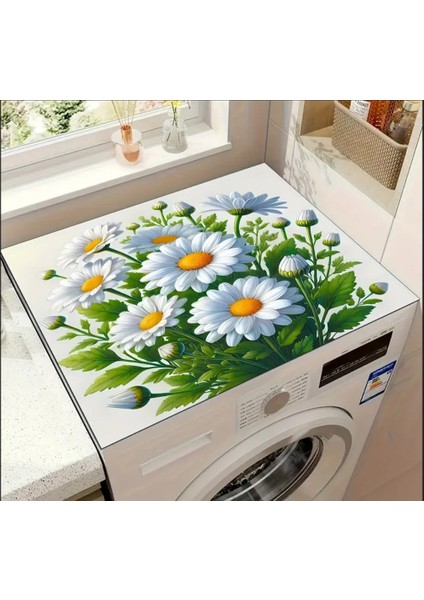 55 cm x 45 cm Beyaz Papatya Tasarımı Tezgah Üstü Bulaşık Kurutma Matı Bulaşıklık Kurutma Örtüsü fiyatları