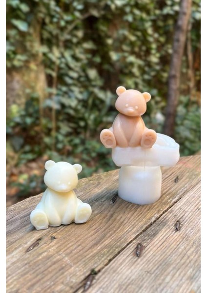 Mini ayı silikon kalıp, tekli, beyaz, kokusuz, detaylı ve kullanışlı tasarım fiyatları