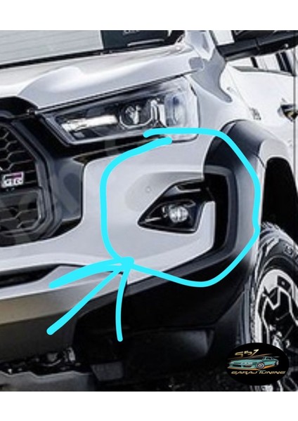 Toyota Hilux Gr-Bodykit Sis Farı Çerçevesi