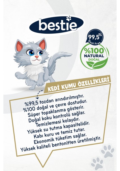 Kokusuz Topaklanan Kedi Kumu 10 Lt x 2 Adet fiyatları