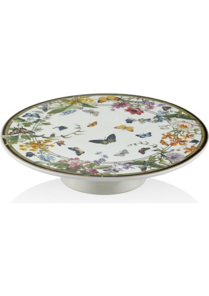 Muse Garden Kek Stand 26X9,5CM Porselen Kelebek 1 Adet