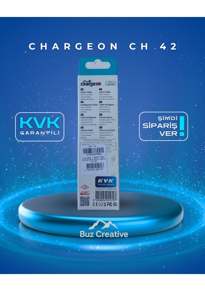 Kvk Garantili Chargeon Ch‑42 Fast Charging & Sync Kablo modelleri