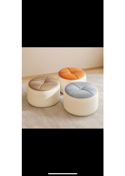 Puf Yuvarlak(- RENK KOMBİNİNİ MÜŞTERİYE ÖZEL YAPILIR SİZ SEÇİN BİZ ÜRETELİM-)