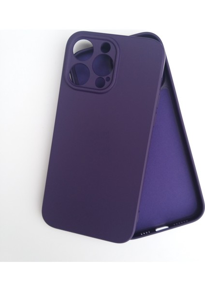 İphone 14 Pro İle Uyumlu Kamera Korumalı İçi Kadife Esnek Silikon Lansman Kılıf