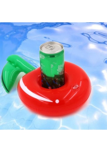 Elma Desenli Renkli Bardak Tutucu, Eğlenceli ve Şık Tasarım, 20x8 cm