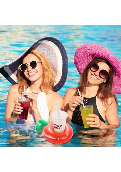 Elma Desenli Renkli Bardak Tutucu, Eğlenceli ve Şık Tasarım, 20x8 cm fırsatları