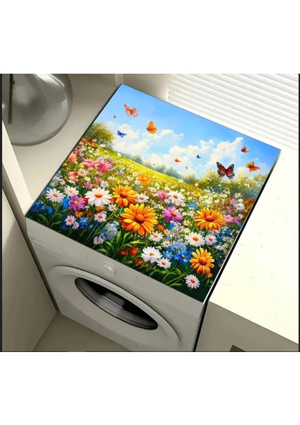 55 cm x 45 cm Renkli Papatyalar Tezgah Üstü Bulaşık Kurutma Matı Bulaşıklık Kurutma Örtüsü fiyatları