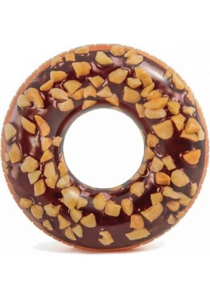 Renkli Çikolatalı Donut Havuz Yatağı, 114 cm, Konforlu Yaz Eğlencesi