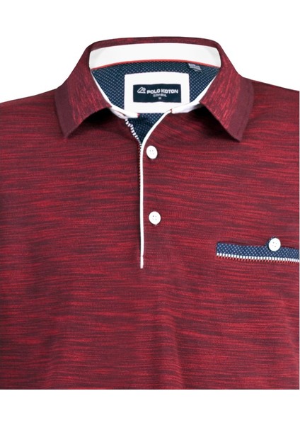 Polokoton Marka Polo Yaka T-Shirt – %100 Pamuk, Bordo Lacivert Renk, Cepli, İki Renkli Özel Pike Kumaş, Erkek Yazlık Model modelleri