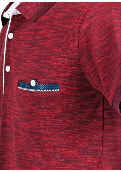 Polokoton Marka Polo Yaka T-Shirt – %100 Pamuk, Bordo Lacivert Renk, Cepli, İki Renkli Özel Pike Kumaş, Erkek Yazlık Model fırsatları