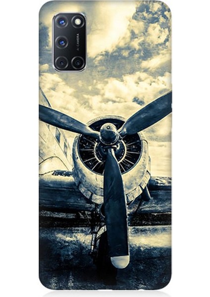 Oppo A52 Uyumlu Gökyüzüne Bakan Pervane Desenli Silikon Kılıf
