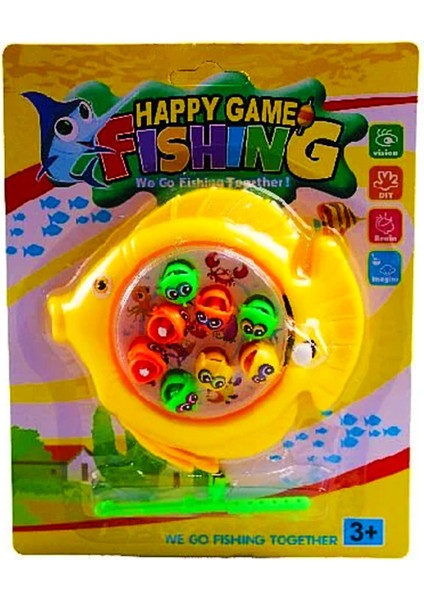 Happy Game Kurmalı Balık Avı Sarı (277-7)