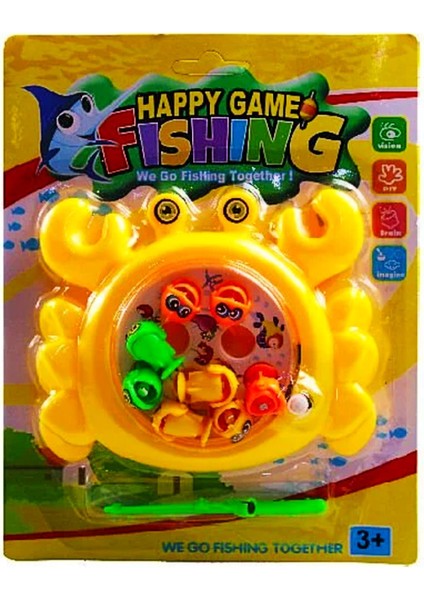 Happy Game Kurmalı Balık Avı Sarı (277-7)
