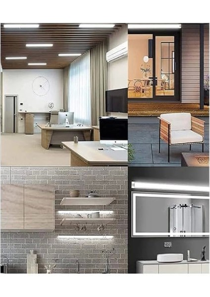 40WAT 120 cm Kristal Yatay LED Bant Armatür-Trafolu Gün Işığı 2 Adettir fiyatları