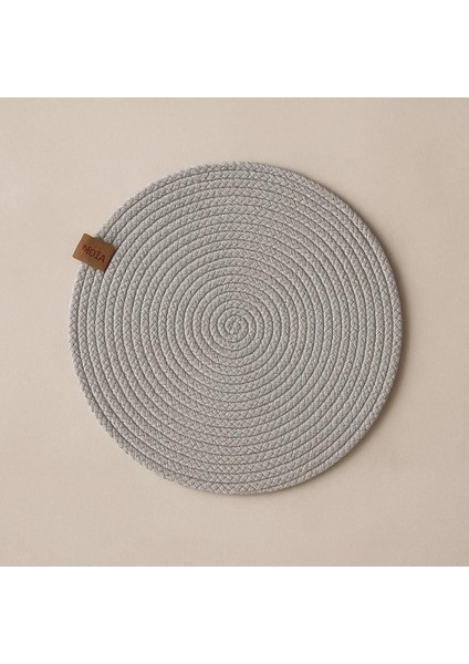 6'lı Gri Jüt Supla Seti, Oval Sunum Tabak Altlığı, Şık ve doğal tasarım fırsatları