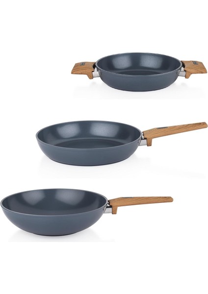Seramik Tava Sahan Wok Seti Tava 26 cm Sahan 22 cm Wok 28 cm Sc Ha Fer