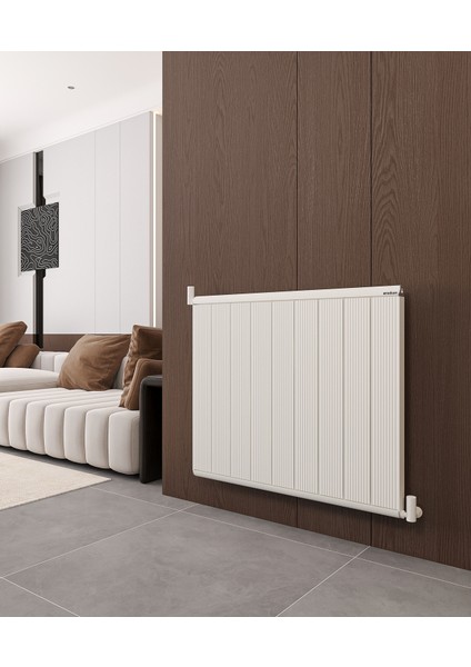 Alüminyum Radyatör 500X1000 mm Nilüfer Beyaz