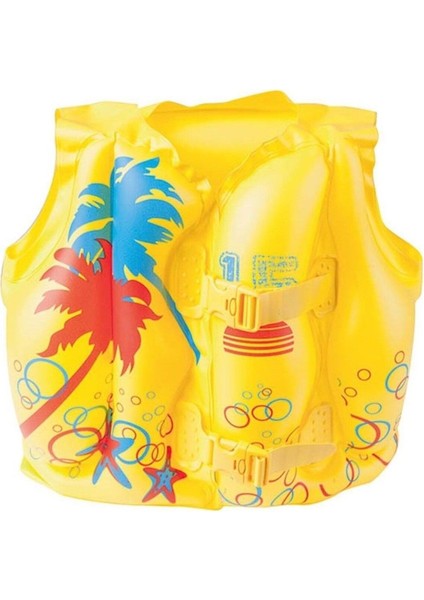 Desenli yelek, 43x30 cm, rahat ve şık çocuk giyim aksesuarı, bej renk, 3-4 yaş