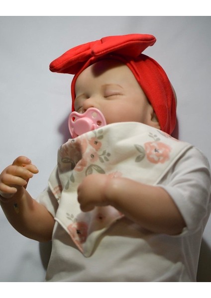 Bebeğin Için En Konforlu Bandana,2'li Set 0-2yaş Kız Bebek Penye Fiyonk Bandana