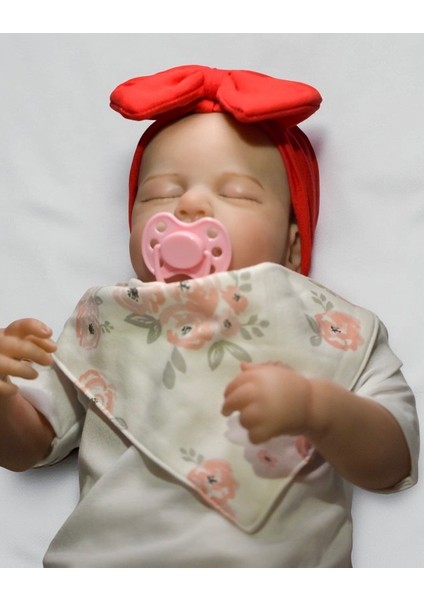 Bebeğin Için En Konforlu Bandana,2'li Set 0-2yaş Kız Bebek Penye Fiyonk Bandana
