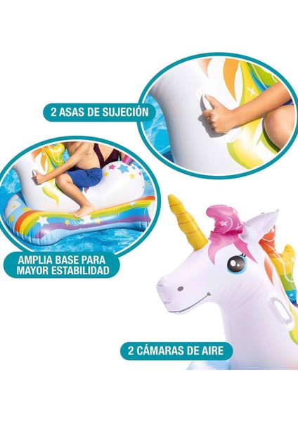 Sihirli Unicorn Binici 163X86 cm