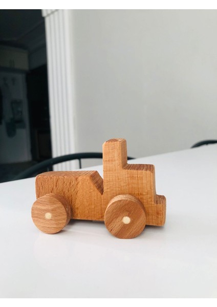 Şık ve dayanıklı doğal kayın ahşap açık jeep, 1+ yaş uygun bej renkli. fiyatları