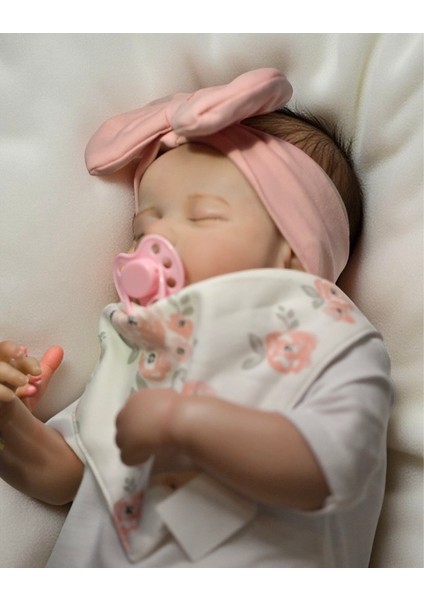 Bebeğin Için En Konforlu Bandana,2'li Set 0-2yaş Kız Bebek Penye Fiyonk Bandana