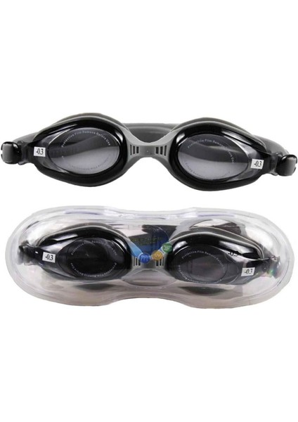 Siyah Yüzücü Gözlüğü, Silikon Kılıfıyla Konfor ve Dayanıklılık, 3+ Yaş