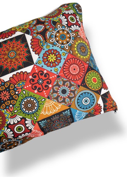 Renkli Mikro Petek Kırlent Kılıfı, Biyeli Koltuk ve Kanepe İçin Şık ve Rahat Tasarım fırsatları