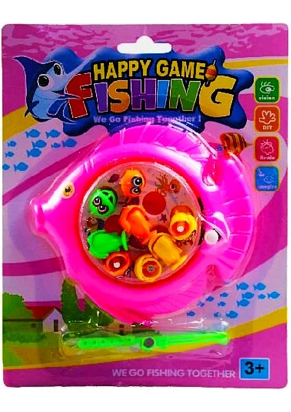 Happy Game Kurmalı Balık Avı Pembe (277-7)
