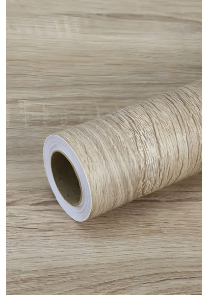 45x100 cm parlak açık kahve yapışkanlı folyo mutfak dekorasyonu
