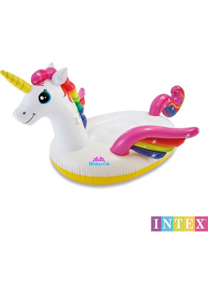 Mega Unicorn Island Dev Boy Şişme Havuz ve Deniz Yatağı 287X193X165 cm