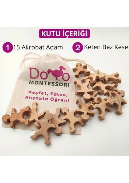 Eğlenceli ve dengeli akrobat figürleriyle keyifli zamanlar, 3+ yaş uygun bej renk ürün modelleri
