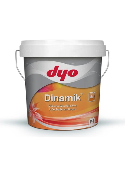 15LT Dinamik Mat Silikonlu Silinebilir Iç Cephe Duvar Boyası (0986) Begonya