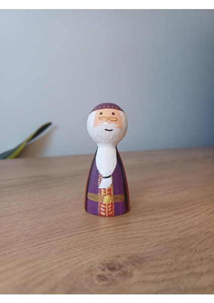 Dumbledore Ahşap Oyuncak Peg Bebek