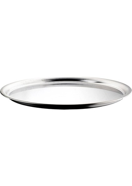 Paslanmaz Çay ve Yemek Sinisi Yer Sofrası Çelik Tepsi Kromajlı Genişlik 75 cm Derinlik 2.5 cm