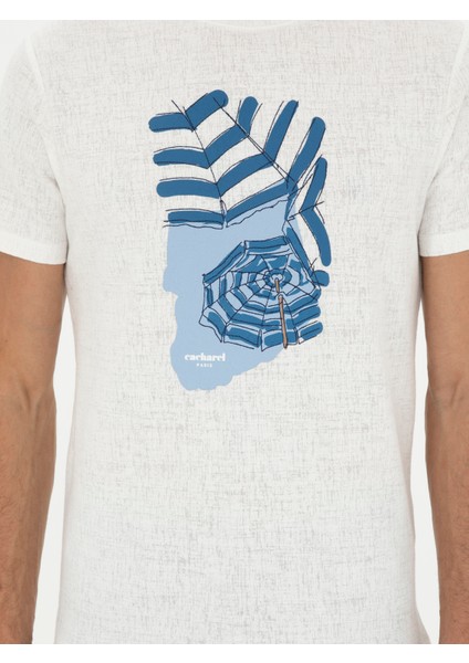 Erkek Gül Slim Fit Bisiklet Yaka T-shirt 50284365-VR013
