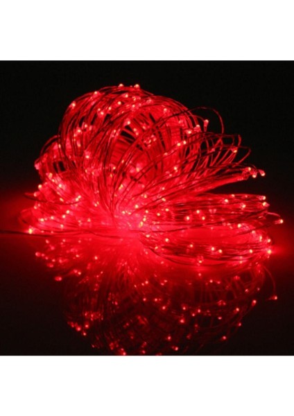 Kırmızı Aç-Kapa Peri Işık Tüpü, 3m, LED, parlak ve şık dekoratif aydınlatma