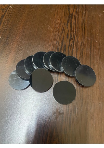 Pleksiaksesuar 20 Adet 42MMX42MM Parlak Siyah Pleksiyuvarlak fiyatları