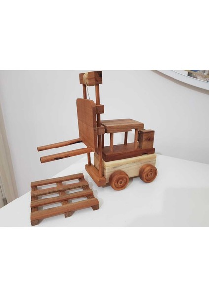 Ahşap Oyuncak Forklift