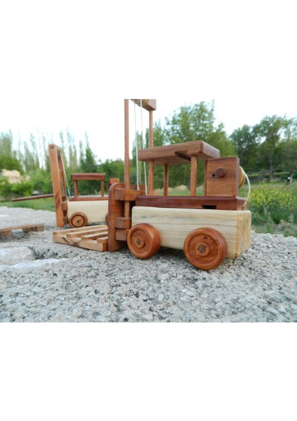 Ahşap Oyuncak Forklift