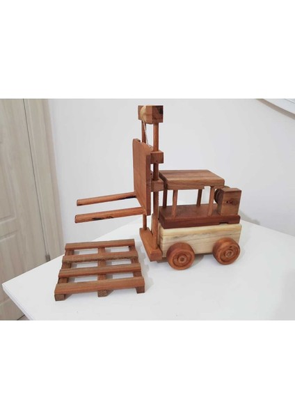 Ahşap Oyuncak Forklift